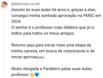 Depoimento de aluno 1