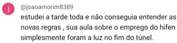 Depoimento de aluno 11
