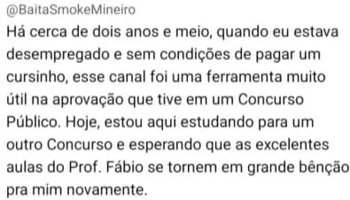 Depoimento de aluno 13