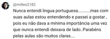 Depoimento de aluno 16