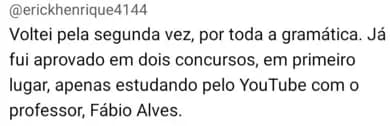 Depoimento de aluno 2