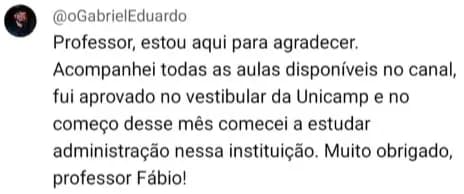 Depoimento de aluno 7